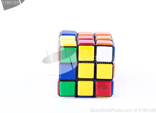Image of Puzzle cube studio isolated