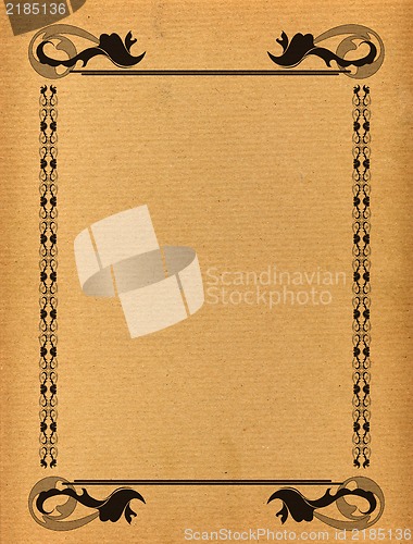 Image of Antique paper frame