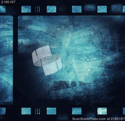 Image of Grunge film frame with space for text or image