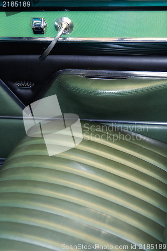 Image of Classic car back seat