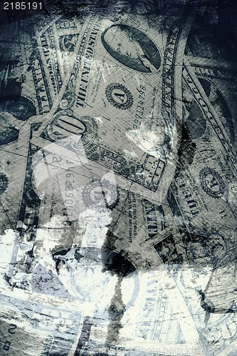 Image of Grunge textured US Dollar background