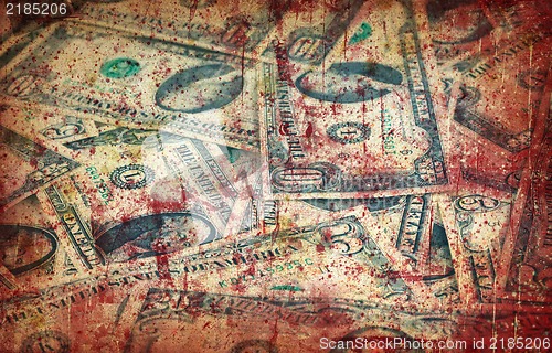 Image of Grunge money background