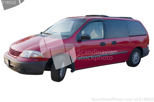 Image of Red Mini Van