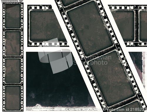 Image of Grunge film frame with space for  text or image