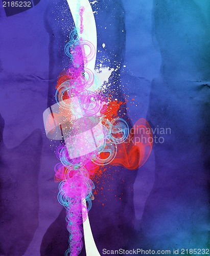 Image of Grunge collage, watercolor style , great background