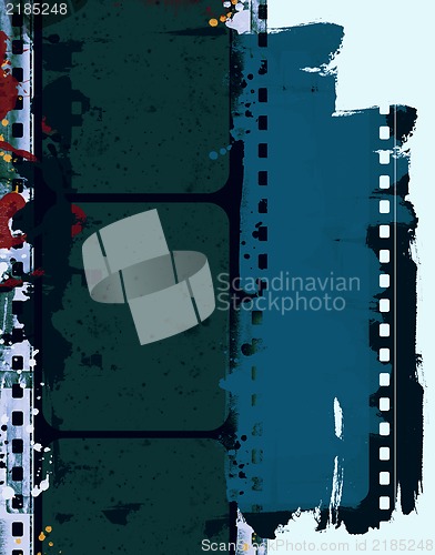 Image of Grunge film frame with space for text or image