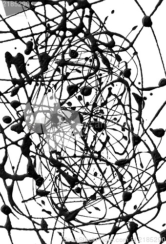 Image of Ink splatter isolated on white