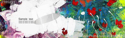 Image of Abstract floral banner