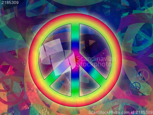 Image of Abstract textured collage - Peace Background