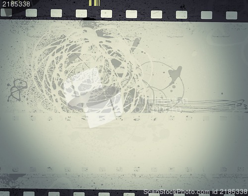 Image of Grunge film frame with space for  text or image