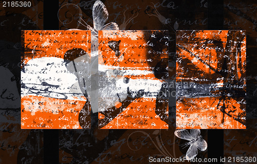 Image of Abstract floral collage