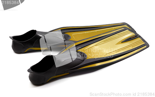 Image of Yellow swim fins