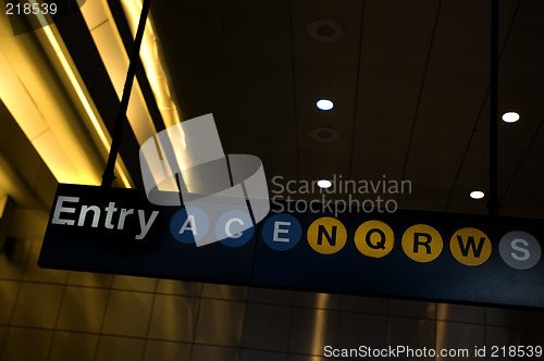 Image of Times Square subway