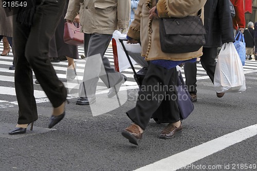 Image of Crossing the street