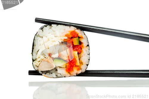 Image of Sushi Roll on a white background