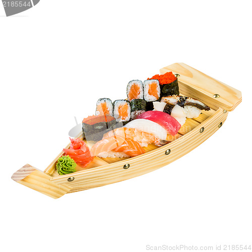 Image of Sushi Roll on a white background
