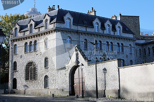 Image of Old house in Montmarte alley. Paris