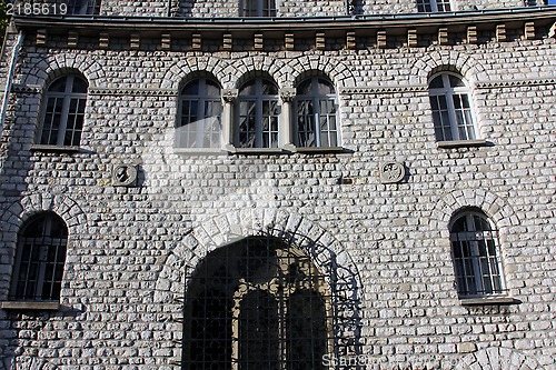 Image of Old house in Montmarte alley. Paris