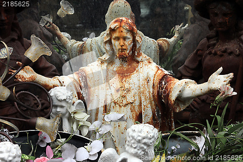 Image of Jesus at the flea market. Paris