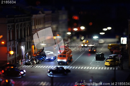 Image of crosswalk at night