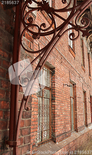 Image of brick wall of an old house