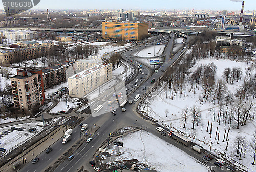 Image of Aerial view of the city