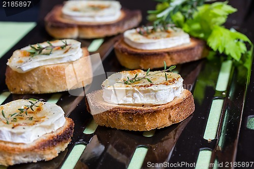 Image of Toast and goat cheese