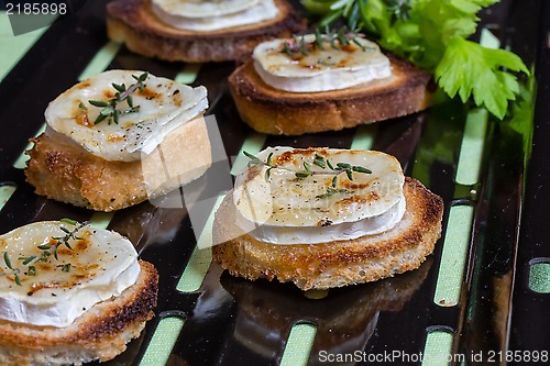 Image of Toast and goat cheese