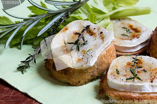 Image of Toast and goat cheese