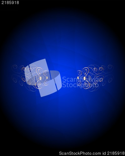 Image of blue and gold luxury background