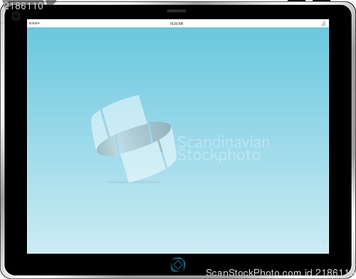 Image of touchpad or tablet pc isolated on white - Original design