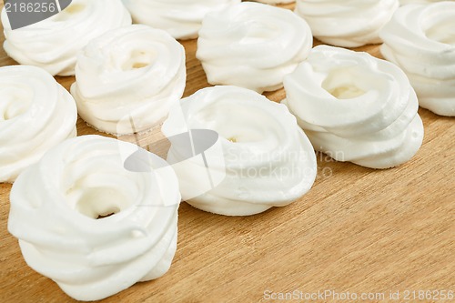 Image of close up of homemade white very sweet baked candy