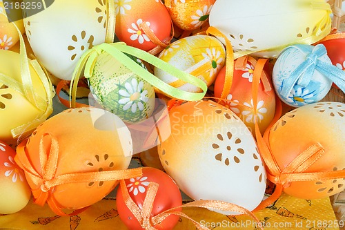 Image of easter eggs in basket