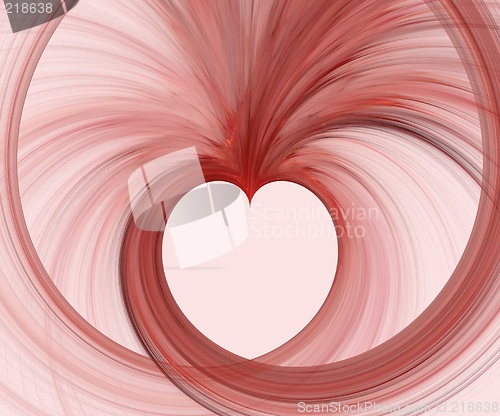 Image of Love and romance - fractal heart