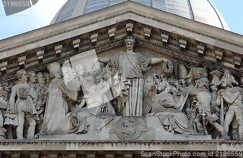 Image of Paris - tympanon of Pantheon