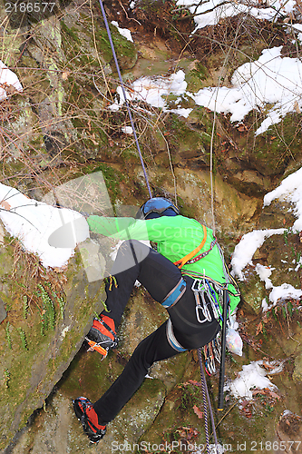 Image of winter climbing