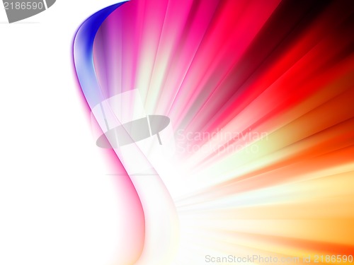 Image of Colorful smooth twist light lines. EPS 8