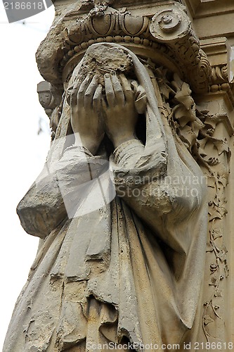 Image of Sculptures from the Pere Lachaise Cemetery Paris