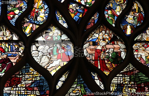 Image of Stained glass, Church of St. Gervais and St. Protais, Paris