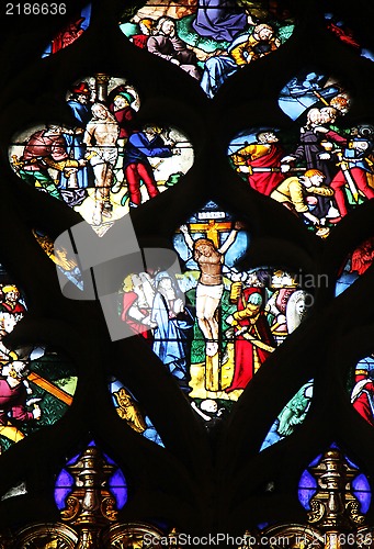 Image of Stained glass, Church of St. Gervais and St. Protais, Paris