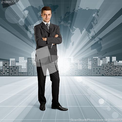 Image of Business People against Conceptual Background