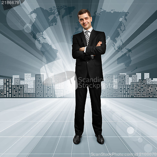 Image of Business People against Conceptual Background