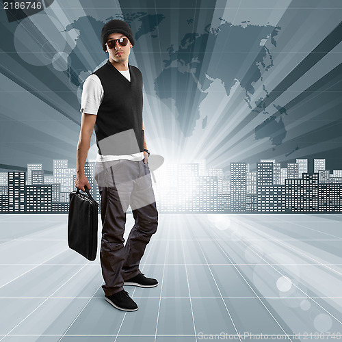 Image of Business People against Conceptual Background