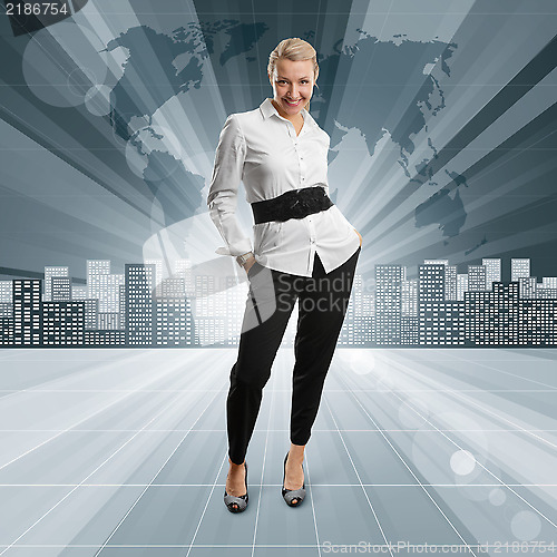 Image of Business People against Conceptual Background