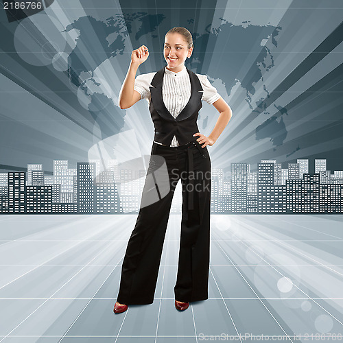 Image of Business People against Conceptual Background