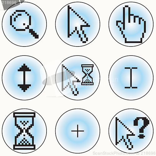 Image of Computer cursor icons