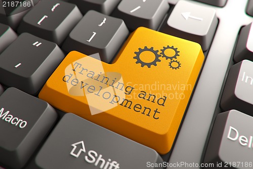 Image of Keyboard with Training and Development Button.