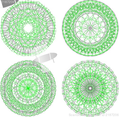 Image of pattern for currency, certificate or diplomas