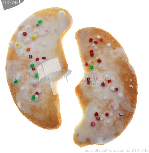 Image of Two Moon-Shaped Cokies