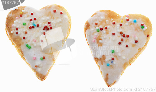 Image of Two Heart-Shaped Cookies